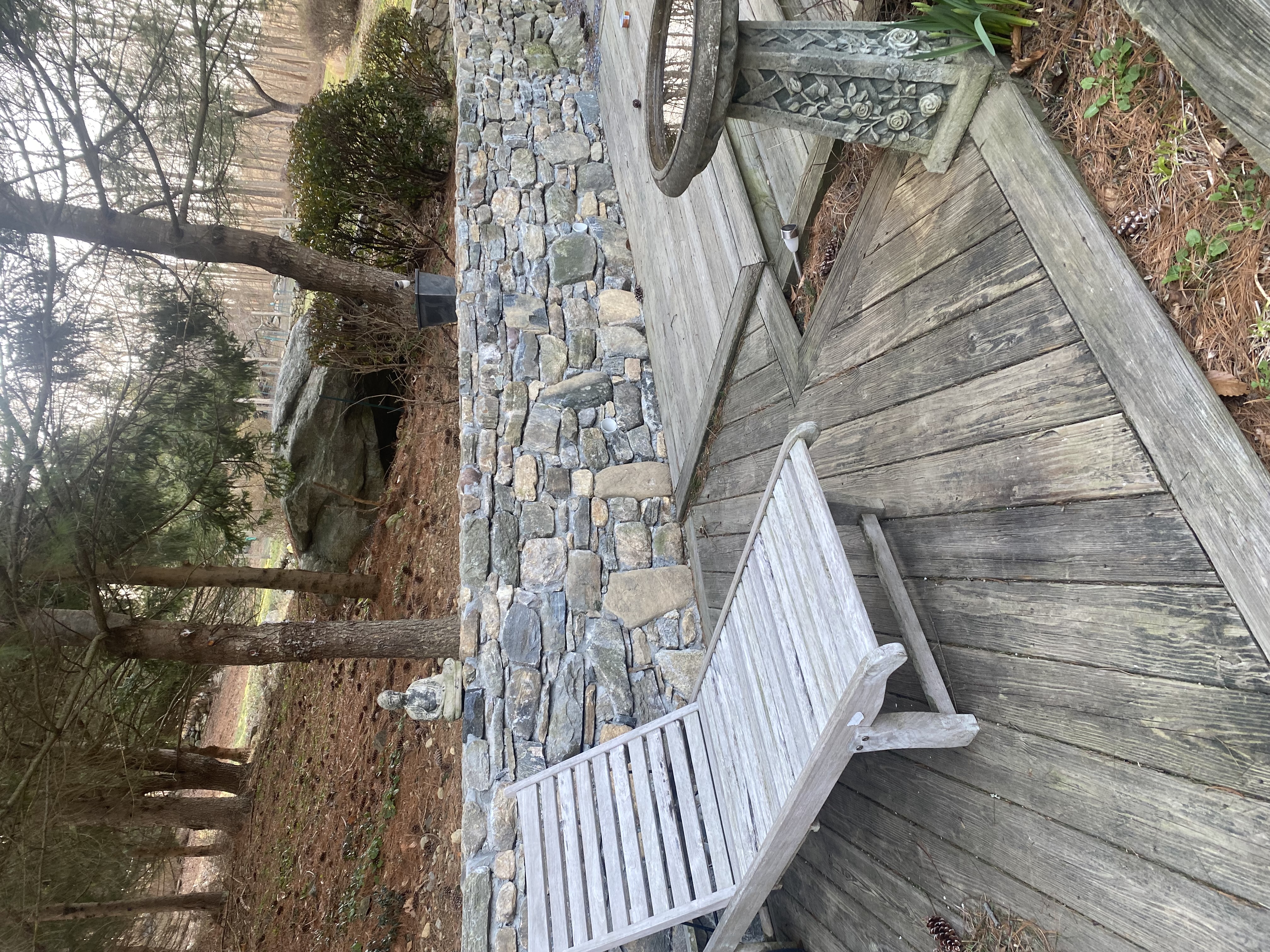 Stone wall project by V.E.W Contracting