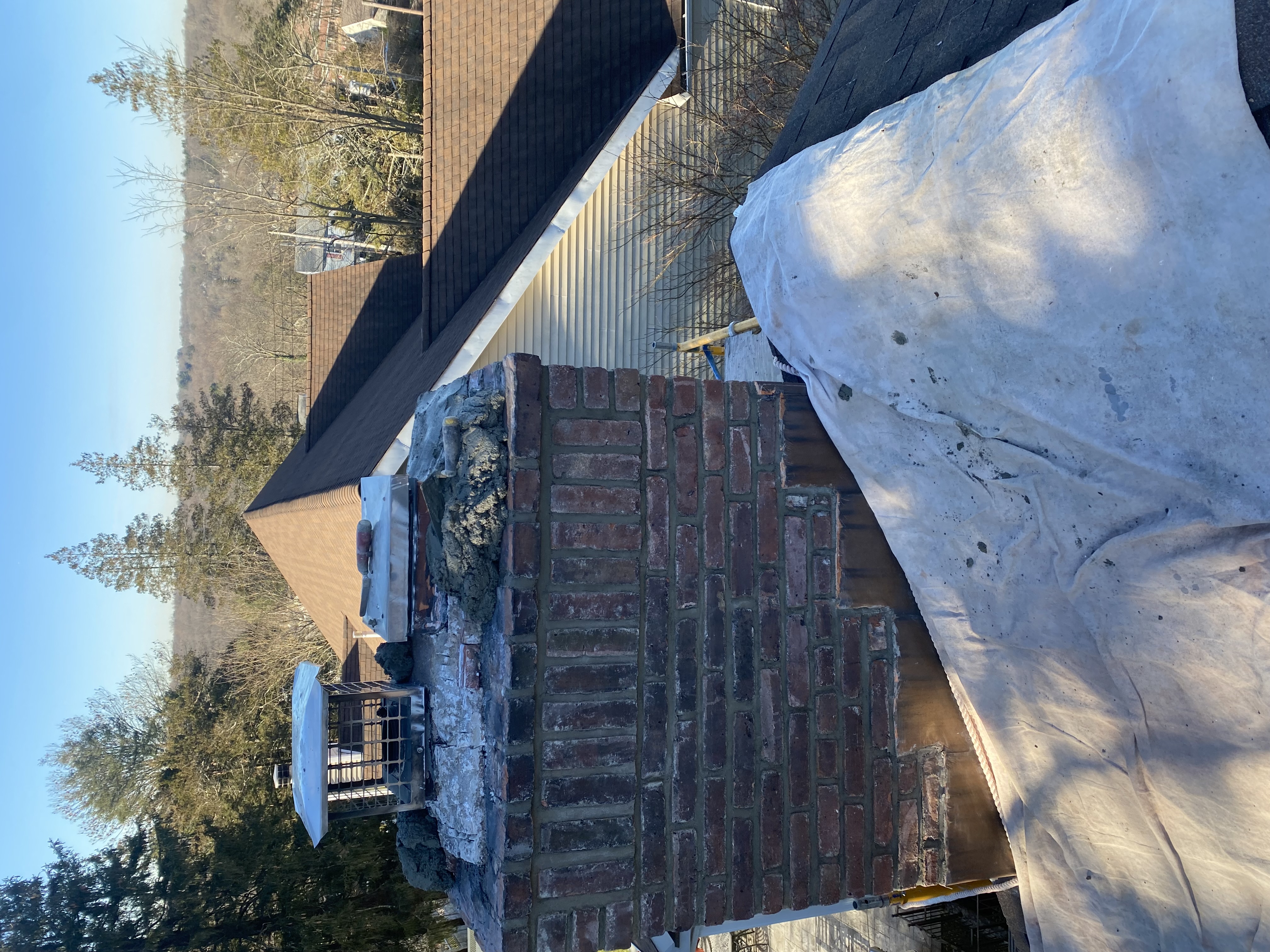 Chimney masonry work by V.E.W Contracting