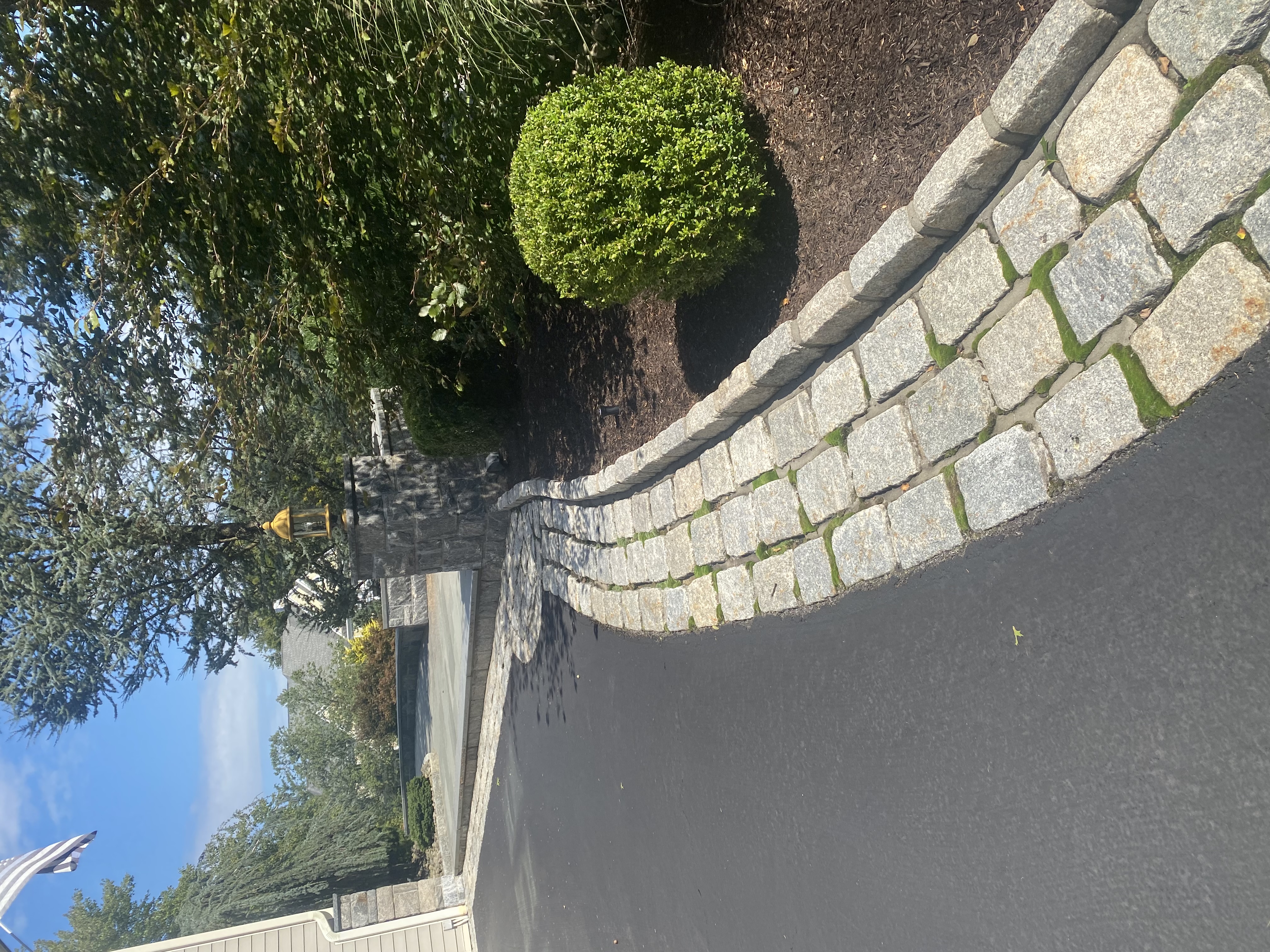 Custom driveway installation by V.E.W Contracting
